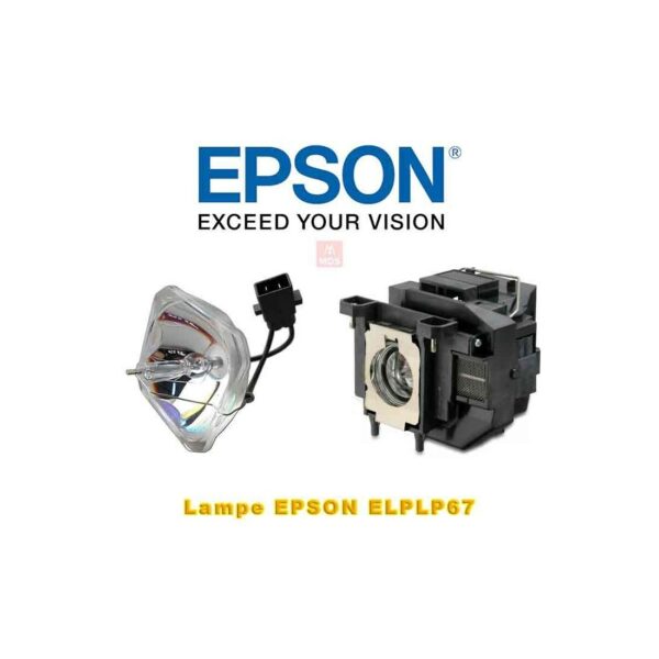 Lampe de remplacement ELPLP67 pour EPSON EB-S11