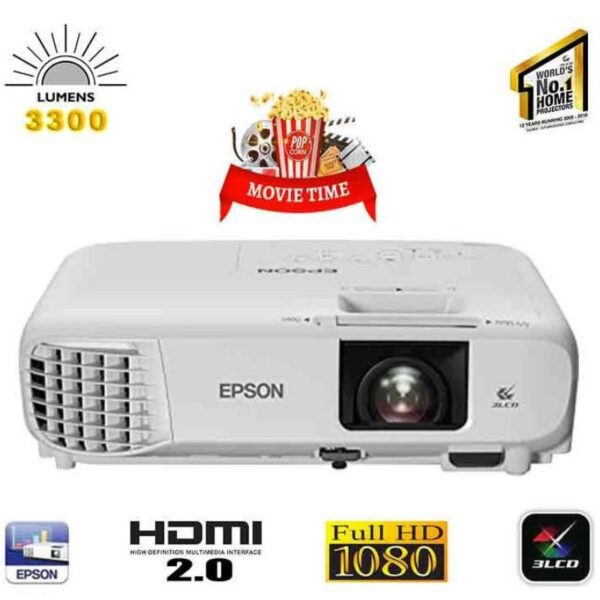 EPSON EH-TW740 1080P Home Cinéma 3300 Lumens WiFi Intégré