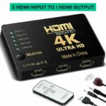5 HDMI INPUT To 1 HDMI OUTPUT 1